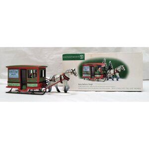 Dept 56 Heritage New England Village Series DAIRY DELIVERY SLEIGH #56622 Retired